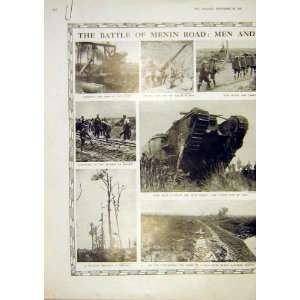   Battle Menin Road Men Machines Battlefield Boche 1917