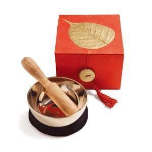  Meditation Bowl and Box; 3 Golden Bodhi