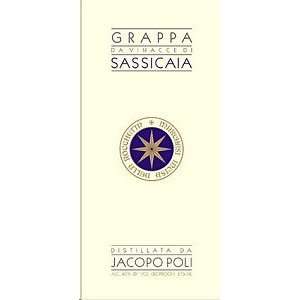  Tenuta San Guido Grappa Di Sassicaia Jacopo Poli 375ML 