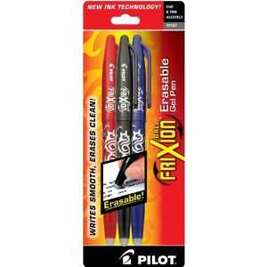  Frixion Pen Asst 3 Pack   Black, Blue and Red Arts 