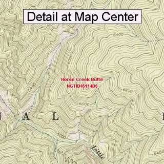  USGS Topographic Quadrangle Map   Horse Creek Butte, Idaho 