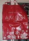 AVON Dark Red with Gold Trim Cosmetic Bag NEW