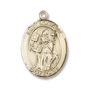  14K Gold St. Boniface Medal Jewelry