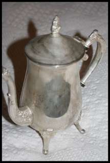 Vintage SILVER TEAPOT ~ 10 Not Sterling  