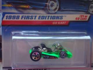 Hot wheels 1998 First Edition Series Go Kart Green #651  