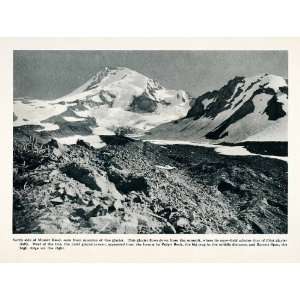  1912 Print Mount Hood Eliot Coe Glacier Moraine Summit 
