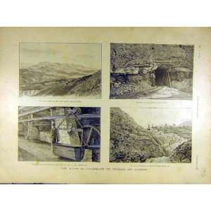    1895 Phosphate Mines Tebessa Algeria French Print: Home & Kitchen