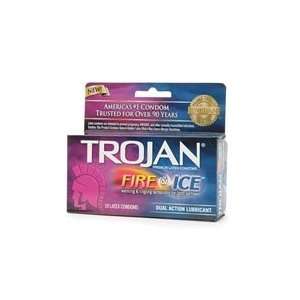  Trojan Fire & Ice Lubricated Condoms 10 Ea: Health 