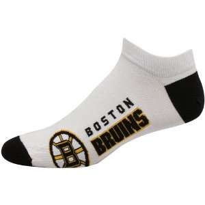 Boston Bruins White Team Logo Ankle Socks Sports 