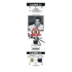    Bobby Orr Autographed Boston Bruins Ticket