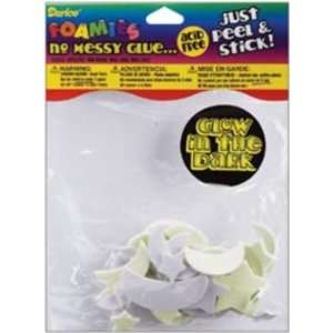   Stickers 40/Pkg Moon Glow In The Dark   657365 Patio, Lawn & Garden