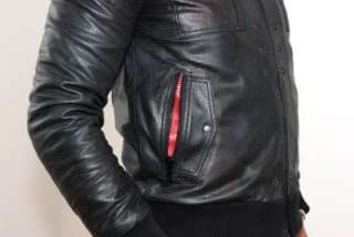 HOMME leather jacket M vintage FREESHIPPING justice*  