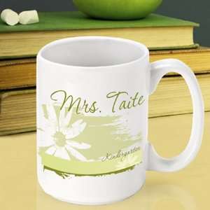  Teacher Coffee Mug   Delicate Daisy: Home & Kitchen