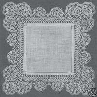 Victorian tatted lace trim Hankies Edging doily making  