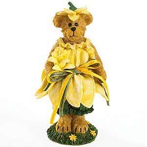  Boyds Bears March Flower of the Month Bearstone Figurine 