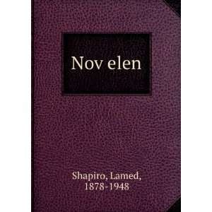  NovÌ£elen Lamed, 1878 1948 Shapiro Books
