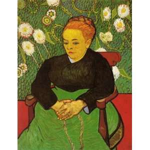 Oil Painting: La Berceuse (Augustine Roulin): Vincent van Gogh Hand Pa 