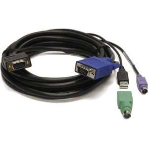   15 (M)   4 pin USB Type A, 6 pin PS/2, HD 15 (M)   15 ft Electronics