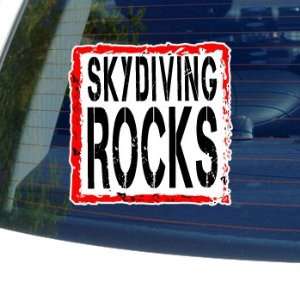  Skydiving Rocks   Window Bumper Laptop Sticker: Automotive