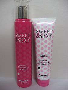 SUPRE SWEET & SEXY + LEG BRONZER TANNING BED TAN LOTION  