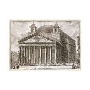   Piranesi   A VIew Of The Pantheon, Rome Giclee