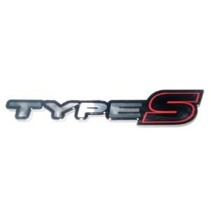  Type S Auto Emblem Aluminum Automotive