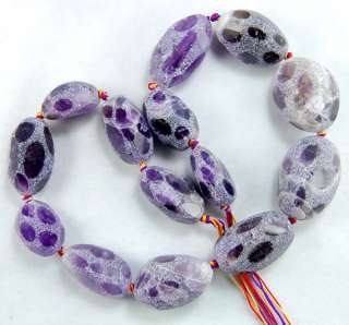 15 30mm Natural Faceted Amethyst Nugget Beads 16.5  