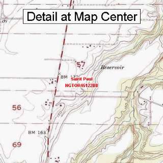  USGS Topographic Quadrangle Map   Saint Paul, Oregon 
