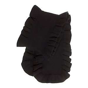   NEW WITH TAGS WOMENS CASHMERE RUFFLE SCARF   black