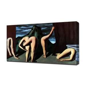  Magritte Intermission   Canvas Art   Framed Size 24x36 
