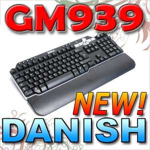NEW Dell Danish Multimedia Bluetooth Black / Silver Keyboard GM939 Y 