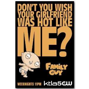  Family Guy Poster   Stewie GF Promo Flyer   TV Show   11 X 