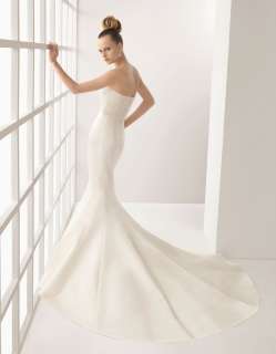   Satin Ivory Wedding Dress Bridal Gown Size Free New style♥  