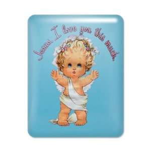  iPad Case Light Blue Jesus I Love You This Much Angel 