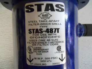 ALCO STAS0487T STEEL TAKE APART FILTER DRIER SHELL  
