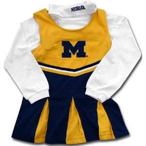  Michigan Wolverines Kids 4 7 Cheerleader Uniform Sports 