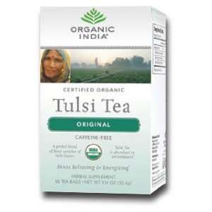 Organic India Tulsi Original Tea 18 Bags Grocery & Gourmet Food