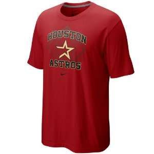  Nike Houston Astros Brick Red Team Arch T shirt (Large 