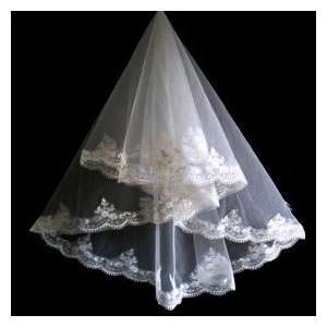   Length Wedding Veils with Lace Applique Edge  W05 Toys & Games
