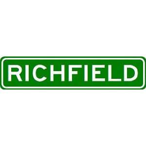  RICHFIELD City Limit Sign   High Quality Aluminum Sports 