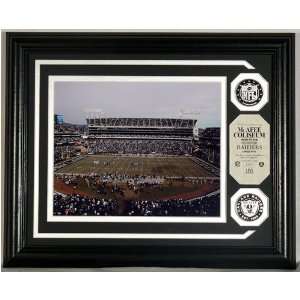  Oakland Raiders McAfee Stadium Photo Mint with two Silver 