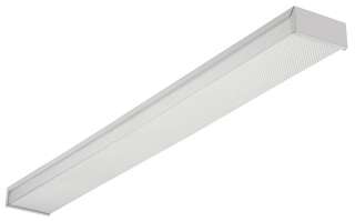   3348 4 White 2 Bulb T8 Fluorescent Ceiling Fixture 745973724224  