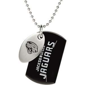   Jacksonville Jaguars Team Logo Double Dog Tag Pendant w/chain: Jewelry