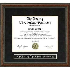 The Jewish Theological Seminary (JTS) Diploma Frame  