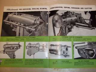 Vtg Gorton Machine Catalog~Swiss Type Screw Machine  