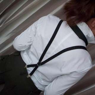 Adjust Women/Mens Braces Elastic X back Suspenders New  