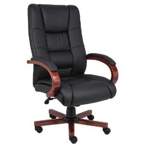   Boss B8991 C High Back Executive Wood Finished Chairs: Home & Kitchen