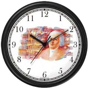   Music Composer Wall Clock by WatchBuddy Timepieces (Hunter Green Frame