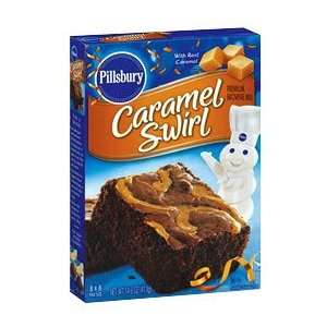 Pillsbury Premium Brownie Mix, Caramel Swirl, 14.6 oz (Pack of 12 