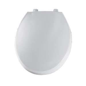  Bemis 800BT000 Plastic Round Toilet Seat, White